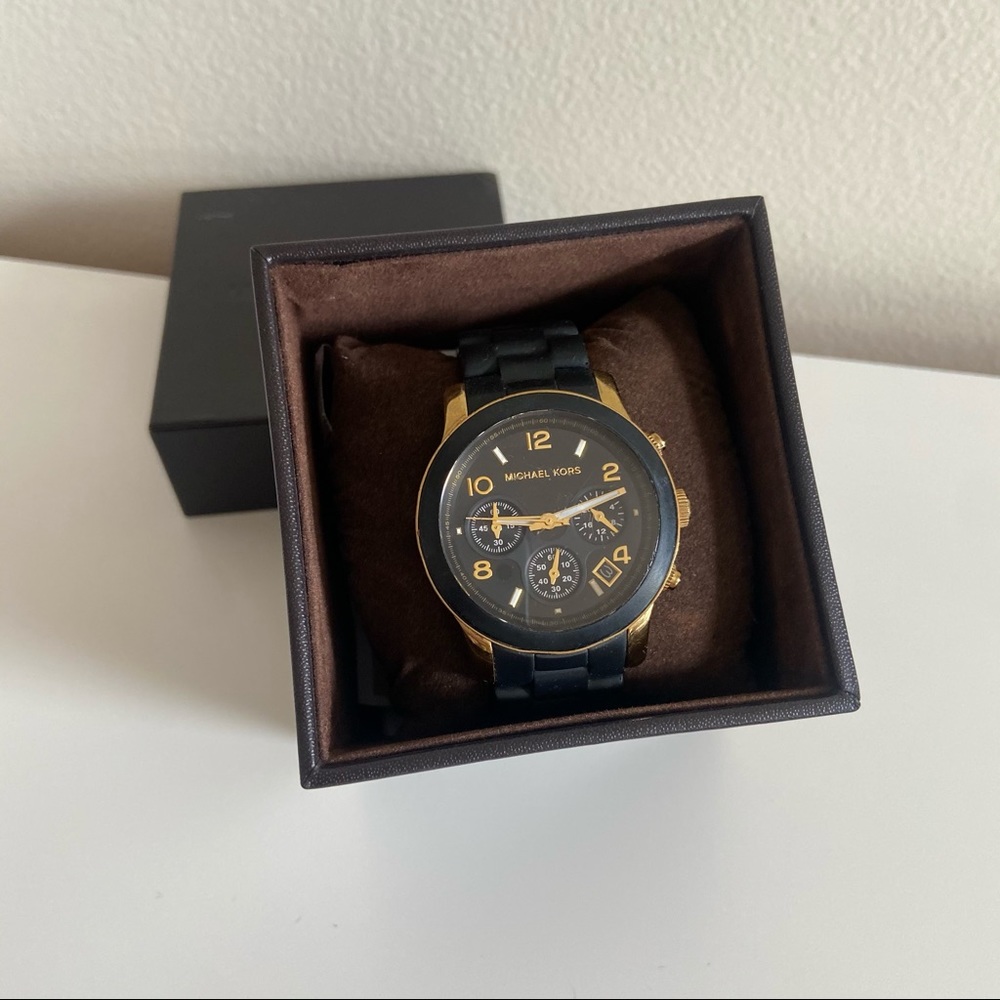 Michael Kors Black Catwalk Chronograph Watch 39mm